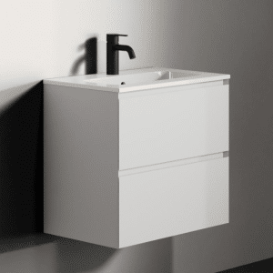 Riho Spring Blush håndvask med underskab - hvid - 60 cm