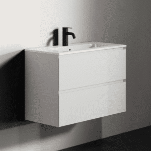 Riho Spring Blush håndvask med underskab - hvid - 80 cm