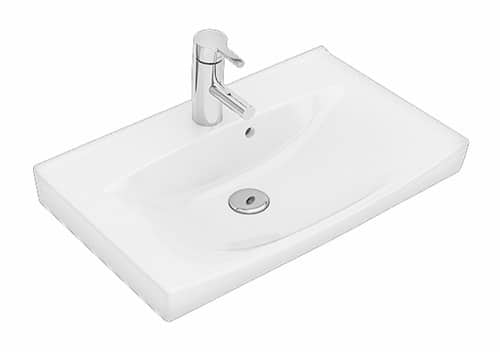 Sense Håndvask 62,2cm Hvid, Hanehul Midtpå Håndvaske