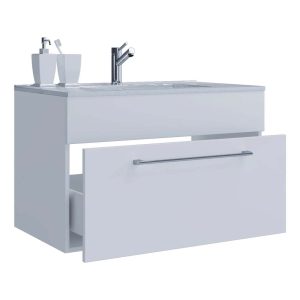 Håndvaskskab med håndvask - badeværelsesmøbelsæt - 60 Cm 1 Skuffe