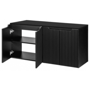 SKELBO Underskab til håndvaske i MDF og møbelplade B120,4 x D40 cm - Sort