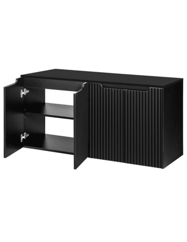 SKELBO Underskab til håndvaske i MDF og møbelplade B120,4 x D40 cm - Sort