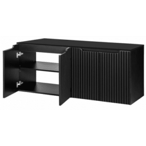 SKELBO Underskab til håndvaske i MDF og møbelplade B160,4 x D40 cm - Sort