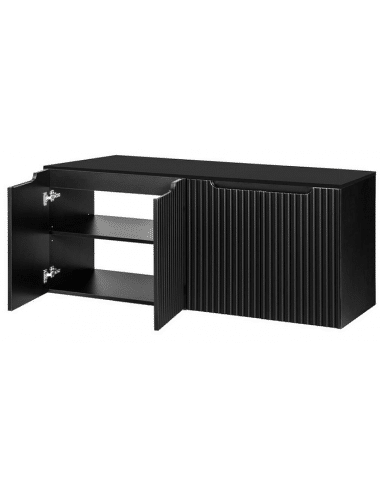 SKELBO Underskab til håndvaske i MDF og møbelplade B160,4 x D40 cm - Sort