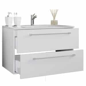 badeværelsesmøbelsæt - keramik og hvid melamin